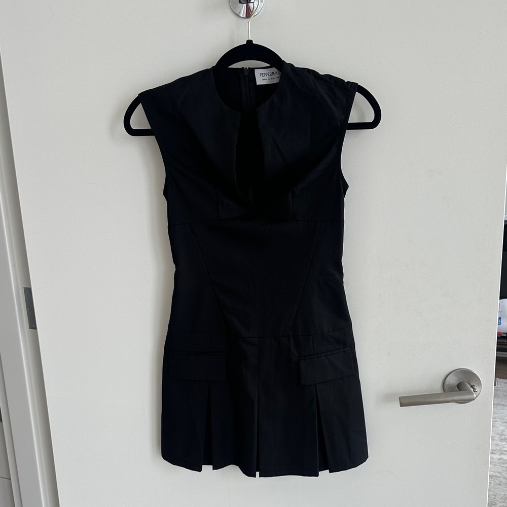Peppermayo Elegant Black Mini Dress